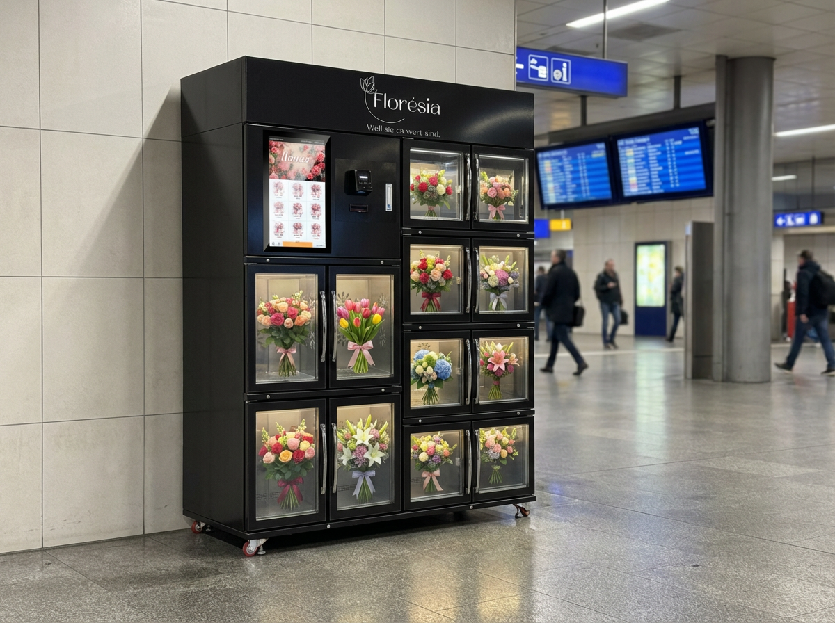 Blumenautomat für Innenbereich