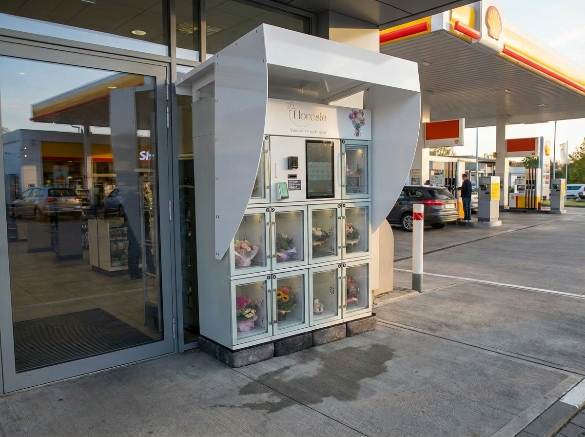 Blumenautomat für Außenbereich